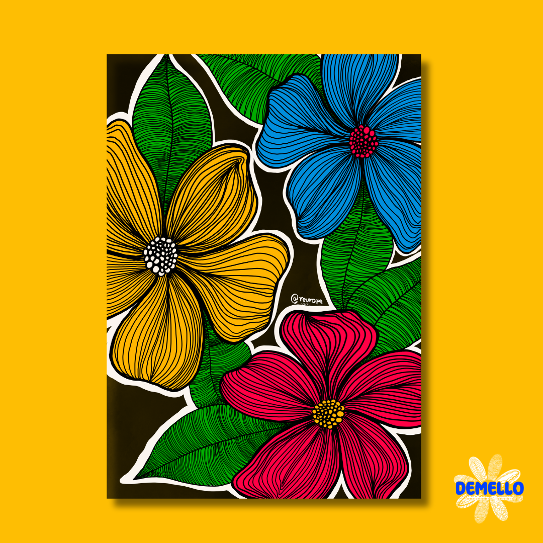 Floral - Affiche Demello Art