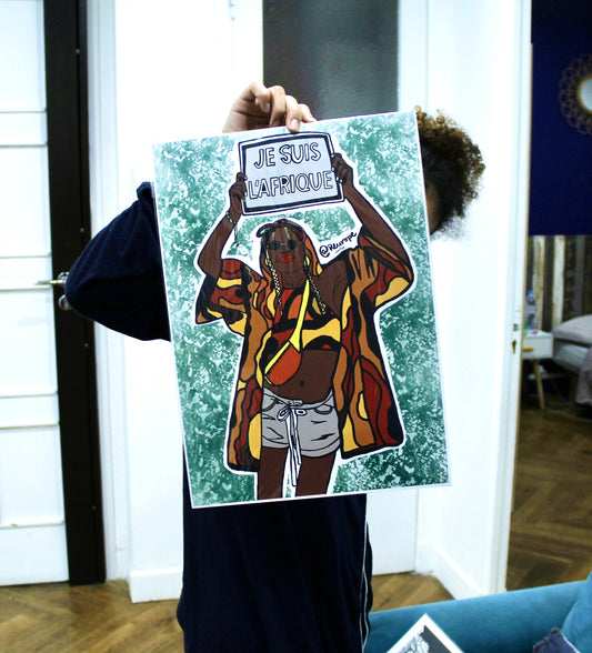 Je suis l'Afrique - Affiche Demello Art